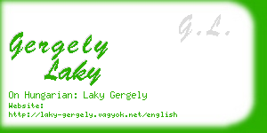 gergely laky business card